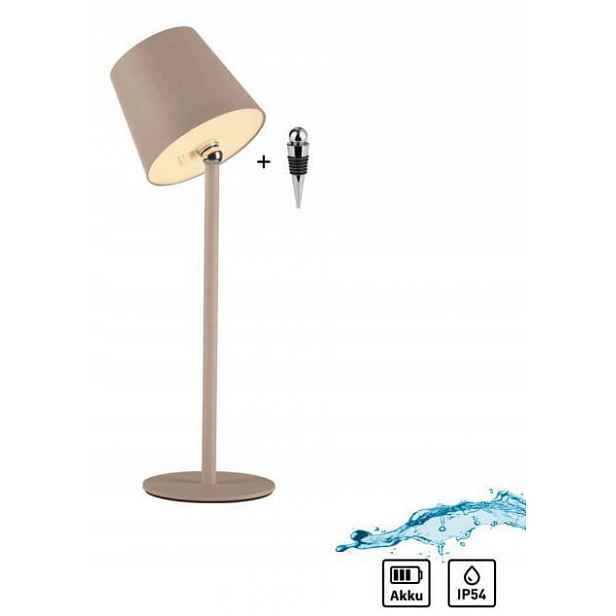 Stolní lampa Zuma Line Boteria béžová 2,5 W