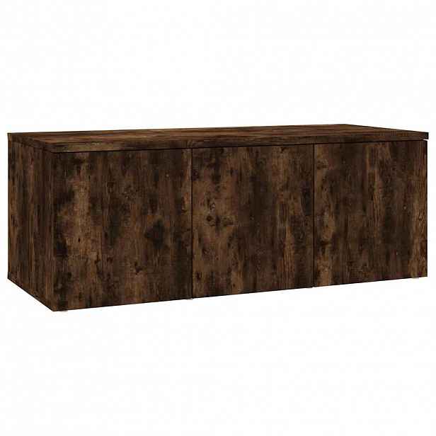 vidaXL TV skříňka kouřový dub 80 x 34 x 30 cm kompozitní dřevo