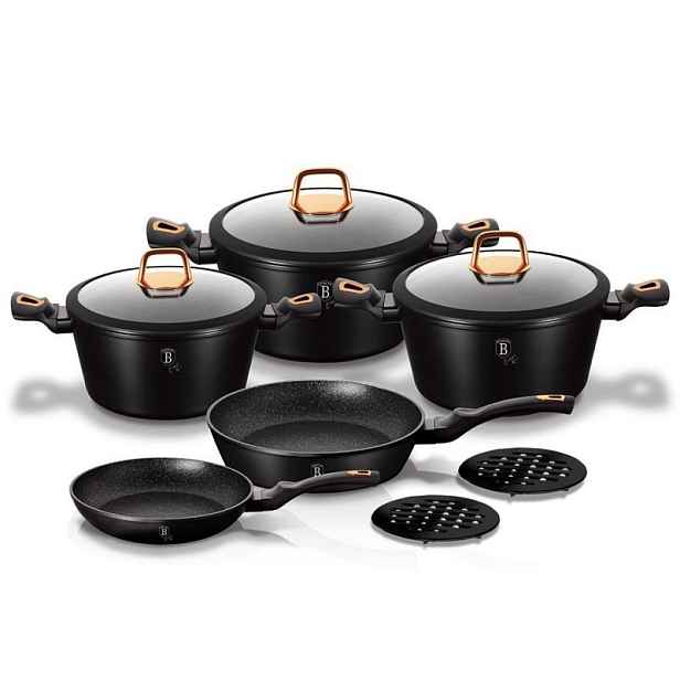 Berlinger Haus Sada Hrnců 10 Kusů Black Rose BH1645
