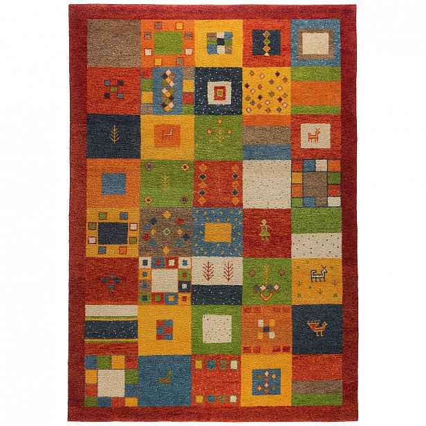 Esposa Koberec Orientální, 160/230 Cm, Vícebarevná, Červená - Orientální koberce - 004345137564