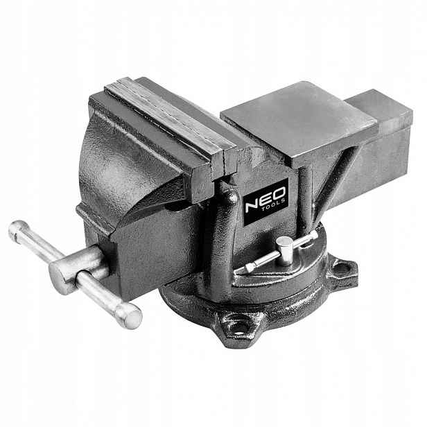 Zámečnický litinový svěrák 125 mm stabilní Neo Tools
