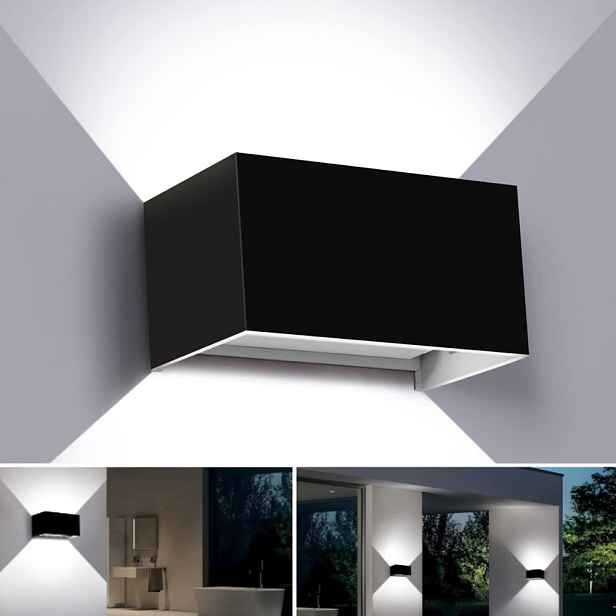 Led Nástěnná Lampa Moderní Horní A Dolní Část Nástěnná Černá