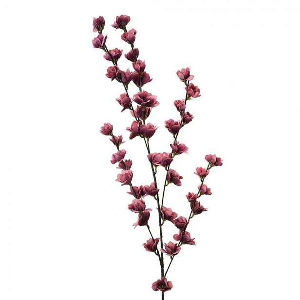 Dekorace umělá větvička s růžovými květy - 6*6*102 cm Clayre & Eef