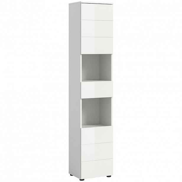 MID.YOU VYSOKÁ SKŘÍŇ, vysoce lesklá bílá, vysoce lesklá bílá, 38/190/34 cm