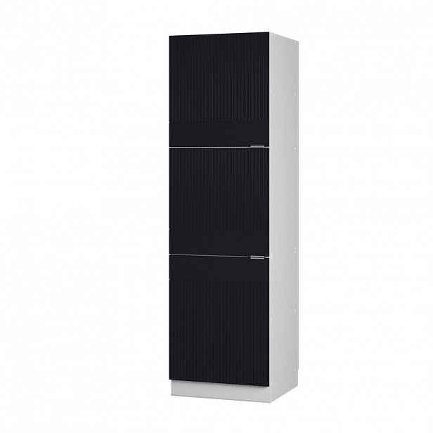 Vicco VYSOKÁ SKŘÍŇ Fame-Line, Černý pruhovaný/Bílá, 60 cm