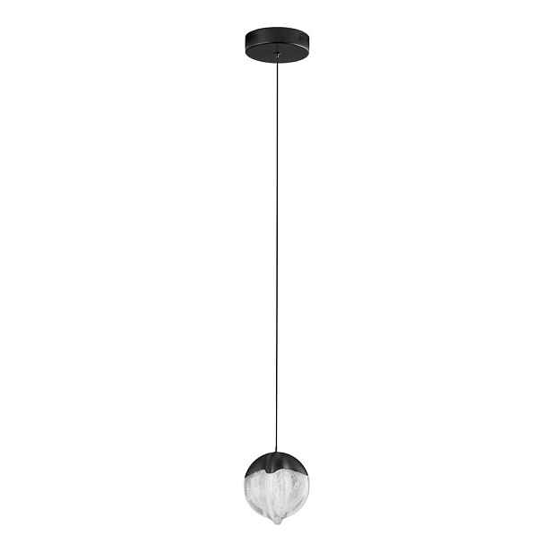 Matně černé hliníkové LED stmívatelné závěsné svítidlo se skleněným stínidlem ø 12 cm Alicia – Nova Luce