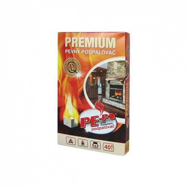 PE-PO Pevný podpalovač Premium, 40 podpalů