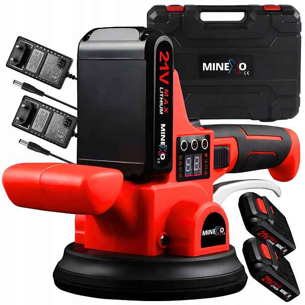 Přísavka Na Dlaždice Vibrátor Pro Vyrovnávání 2x Aku Silná 21V