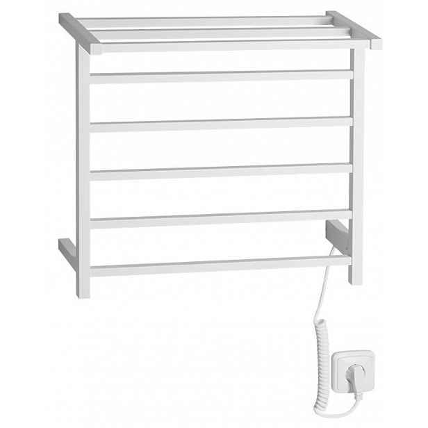 Sapho - Elektrický sušák ručníků Elzor 50x47 cm, 60 W, bílá mat EB500