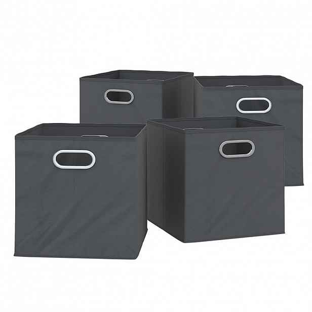 Vicco SKLÁDACÍ BOX Antracit 30 x 30 cm Sada 4 kusů