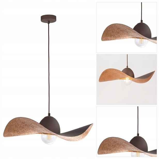 Závěsná lampa Kapello hnědá, moderní, nad barem v kuchyni Sigma Lighting