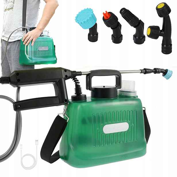 Elektrický Akumulátorový Postřikovač 8L 2Ah Teleskopický 81 cm Dezinfekce