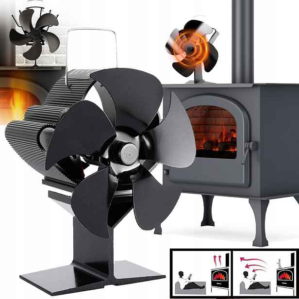 Teplovzdušný Krbový Ventilátor, Termoelektrický Ventilátor, Tichý, Výkonný