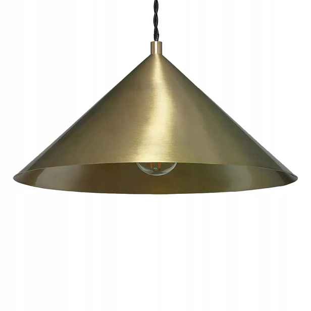 Závěsná lampa zlatý kužel nad jídelní stůl do kuchyně 35 cm Abruzzo