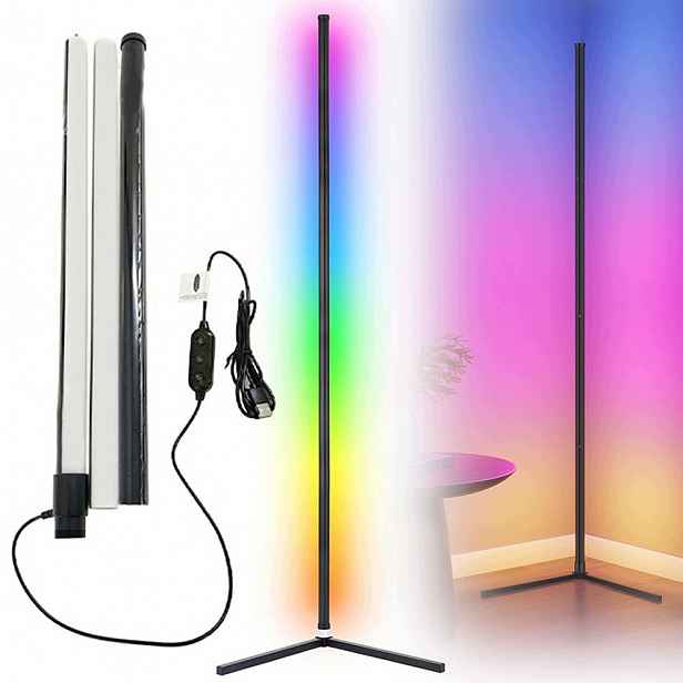 Led stojací lampa Rgb dálkový ovladač Podlahová lampa 10W stmívatelná barevná
