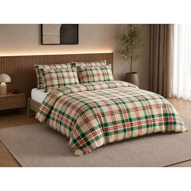 Mikroplyšové povlečení WINTER PLAID barevné Rozměr povlečení: 70 x 90 cm | 140 x 220 cm