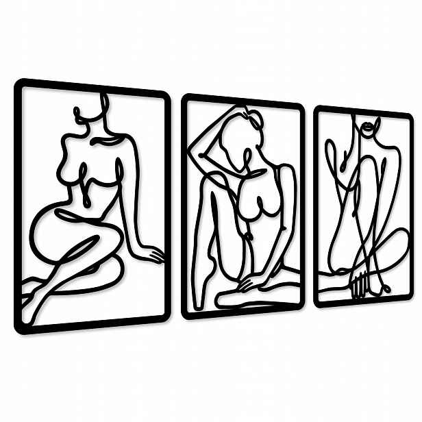 Obrazy Na Zeď Ažurový Obraz Velký Triptych Dřevěná Nástěnná Dekorace XXL