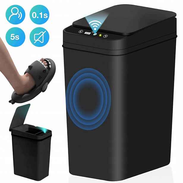 Odpadkový Koš Flip Bin Inteligentní Bezdotykový Senzor 12L Bezhlučný