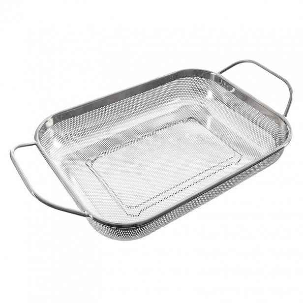 Orion Nerezový obdelníkový cedník s uchy ANETT