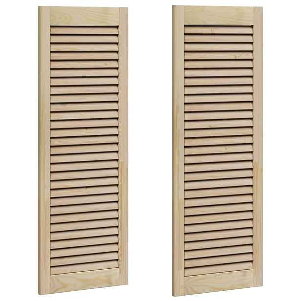 vidaXL Skříňové dveře se dveřmi 2 ks Přírodní 110 x 39,5 cm