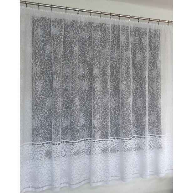Mg Záclona 619/91 Bílá 500x160 cm Hotová Obšitá Bt