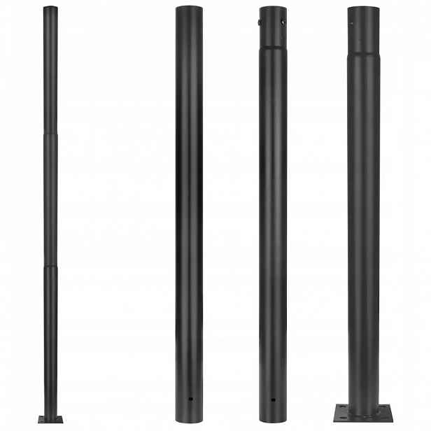 Osvětlovací sloup Högler, sloup o průměru 76 mm, výška 3 m, 300 cm, černý