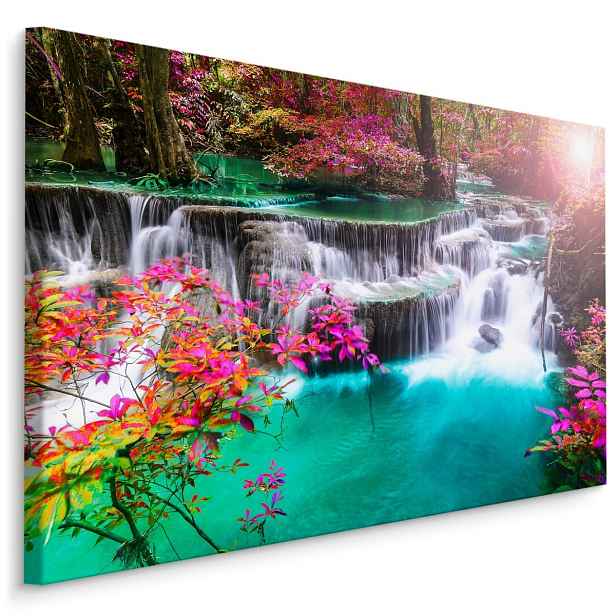 Plátno Vodopád V Barevném Lese Varianta: 120x80
