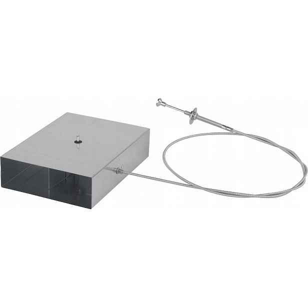 Plochá Kanálová Klapka S Ventilační Šlachou 200X50 MM Pozink 20X5