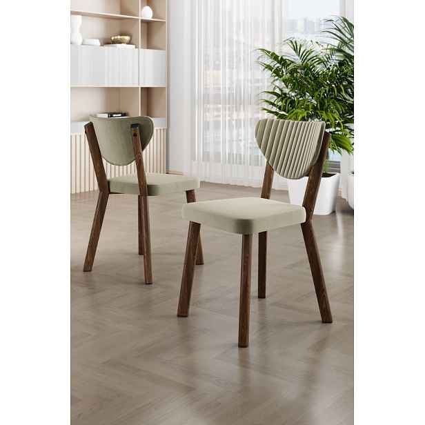Sada židlí (4 kusy) Arfe - Cream, Brown