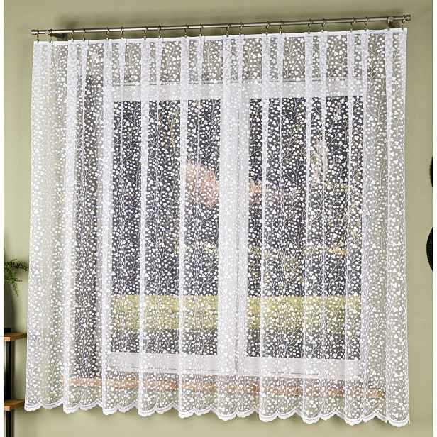 Czesława vzor 007576 vel 500x180 cm záclona, rovná (s lemováním)