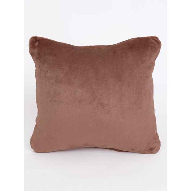 MKLuzkoviny.cz Povlak na polštář mikroplyš 40 x 40 cm - Laura mocha mousse