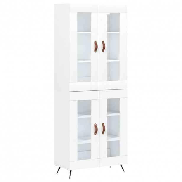vidaXL Skříň highboard bílá 69,5 x 34 x 180 cm kompozitní dřevo