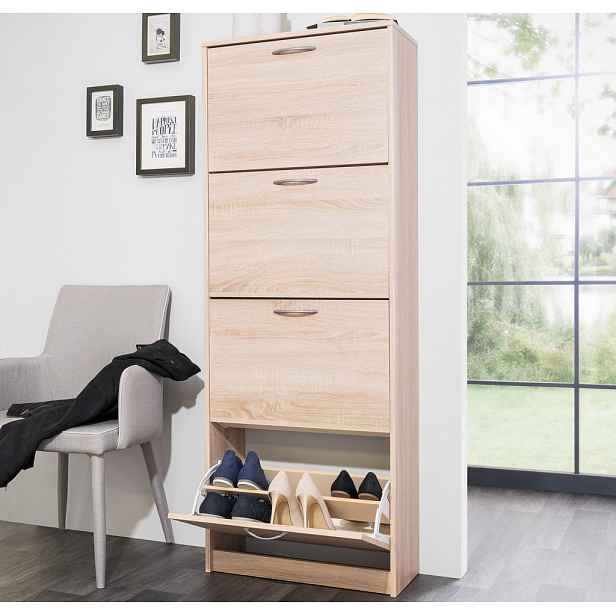 Botník Mainz, 4-dveřový, dub sonoma