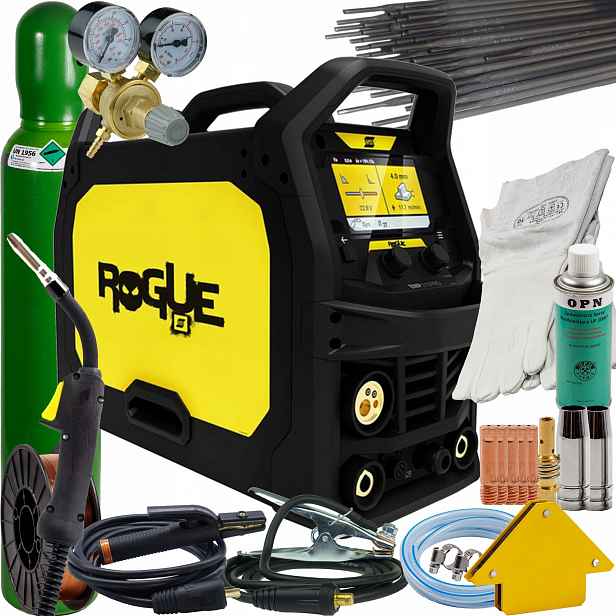 Esab migomat Rogue Emp 210 Pro Mig Mag Mma Tig Lift Synergia sada 3 kusů
