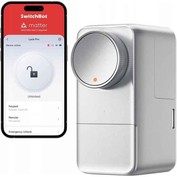 Inteligentní Zámek Dveří Switchbot Lock Pro Stříbrný