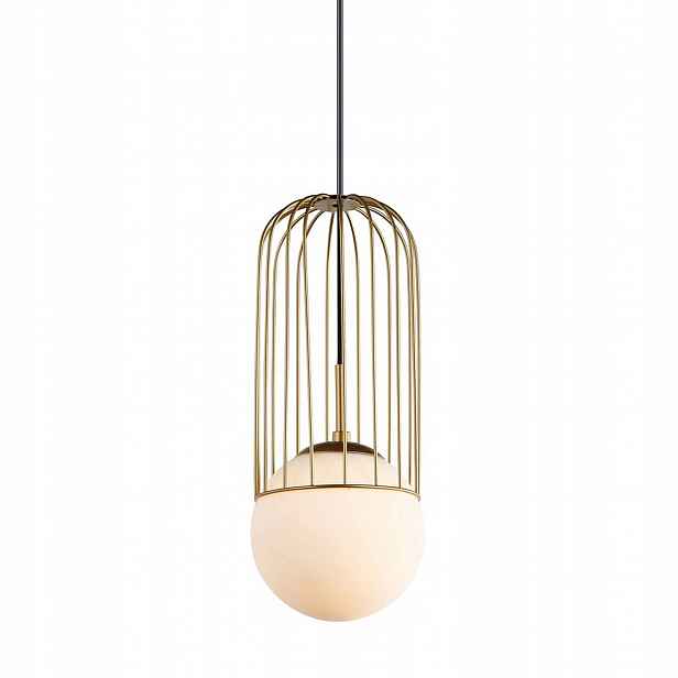 Matty Závěsná lampa Zlatá Moderní Kulové Stínidlo E27 40W IP20