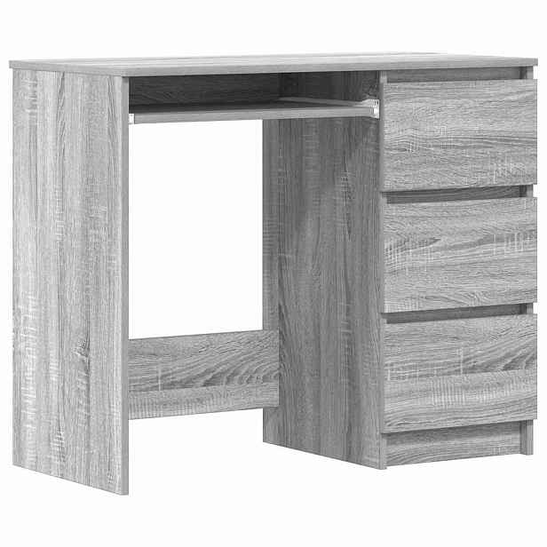 vidaXL Psací stůl šedý sonoma 90 x 45 x 76 cm kompozitní dřevo