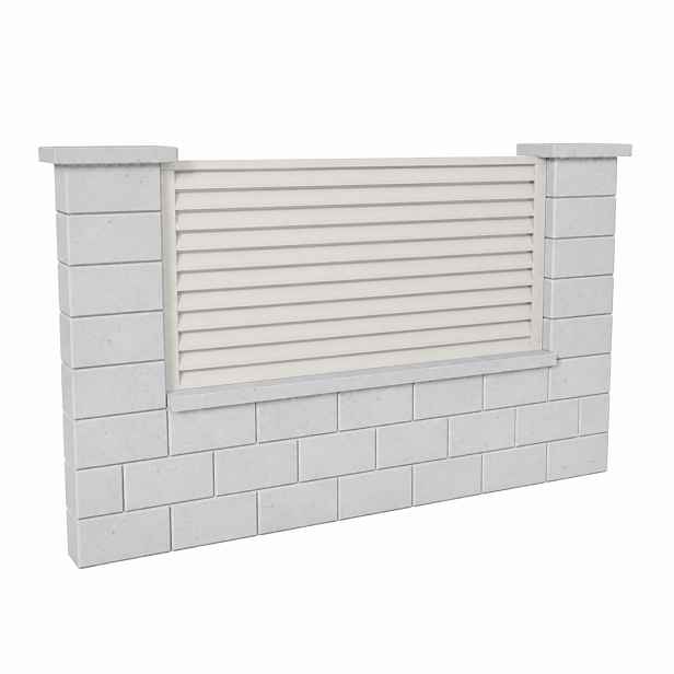 Výplň plotová DEKMETAL RAZZO 2W690 pure white