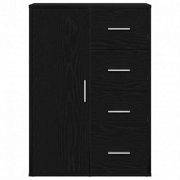 vidaXL Servírovací skříň Černý dub 60 x 31 x 84 cm Kompozitní dřevo