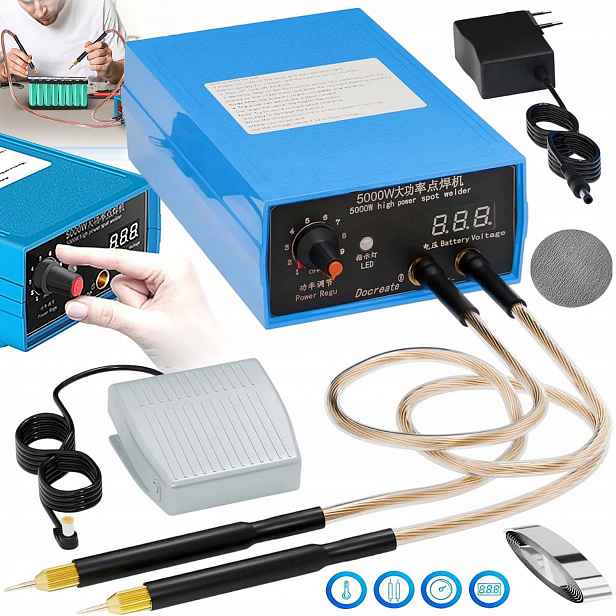 Bodová Svářečka Článků 5000W 4000MAH 240V S Nožním Pedálem, Výkonná
