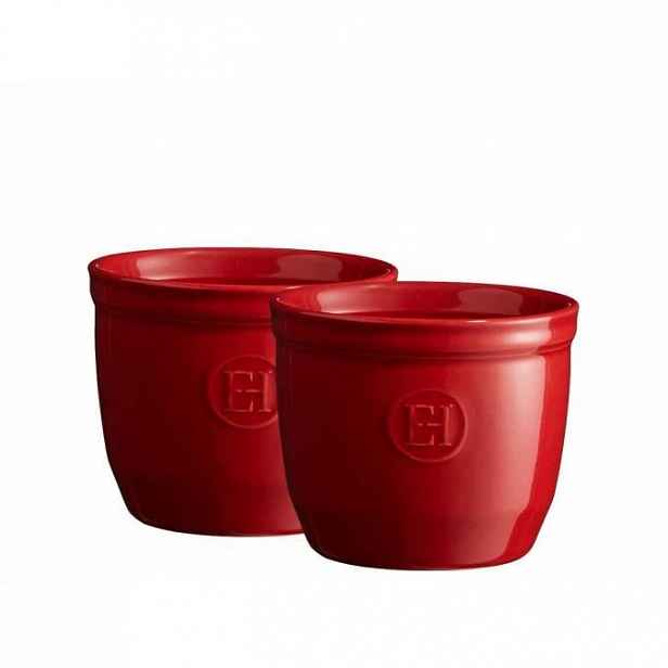 Emile Henry ramequin set 2 ks - 8 cm, granátová