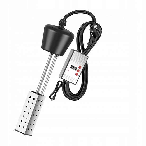 Ohřívač bazénové vody 2500 W černý