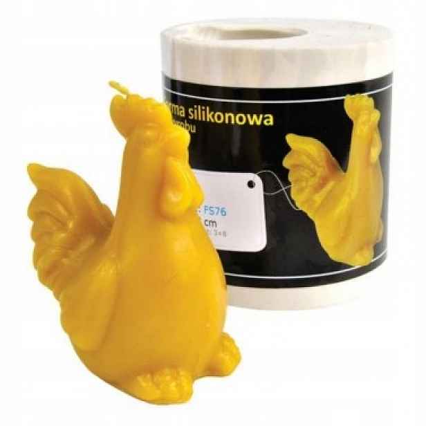 Silikonová forma na svíčky Kohout (výška 9,5 cm)