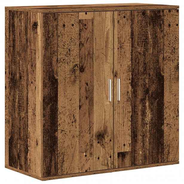 vidaXL Servírovací skříň Staré dřevo 79 x 38 x 80 cm Kompozitní dřevo
