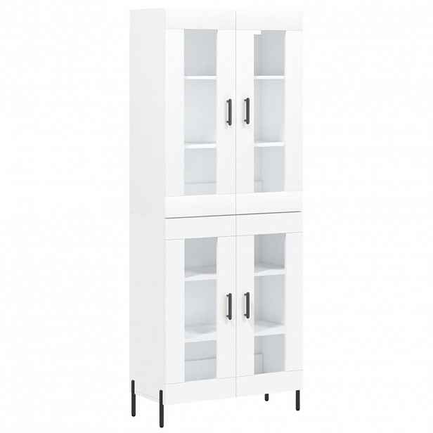 vidaXL Skříň highboard bílá 69,5 x 34 x 180 cm kompozitní dřevo