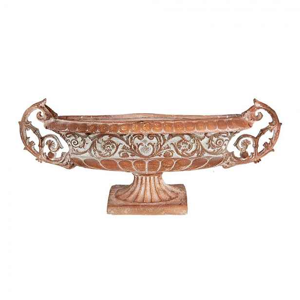 Hnědý antik dekorační květináč ve stylu Vintage - 81*19*36 cm Clayre & Eef
