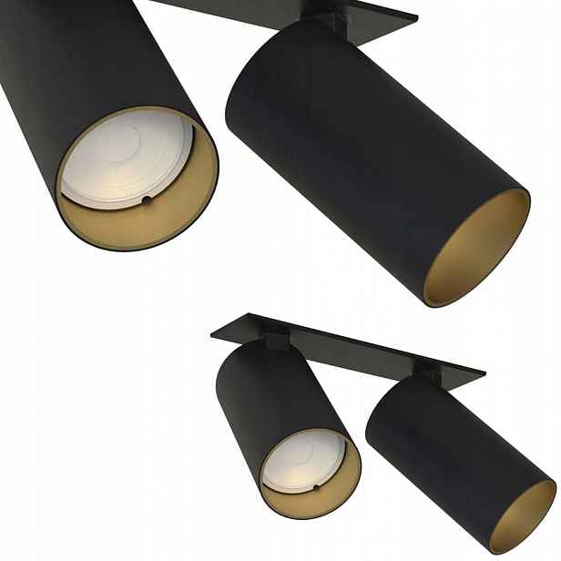 Zapuštěné svítidlo reflektoru Mono Surface II Black/gold Nowodvorski