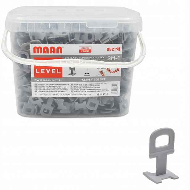 klipy pro vyrovnávání dlaždic 900ks Expert Level 4-15 mm spárovací hmota 2 mm