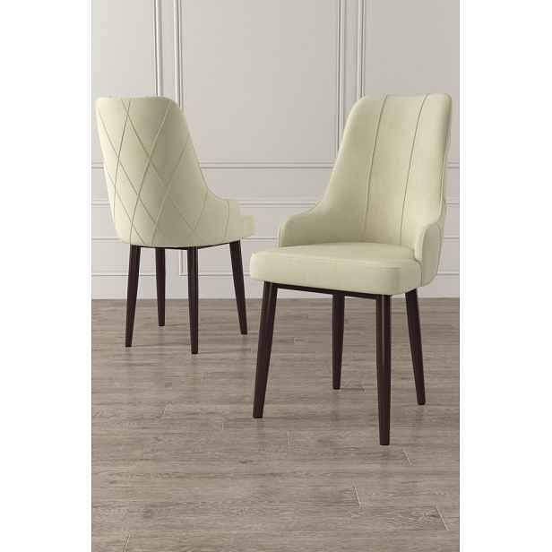Sada židlí (4 kusy) Trex - Cream, Brown