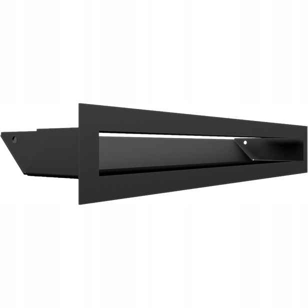 Ventilační mřížka do krbu Luft 6x40 černá Slim